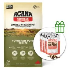 ACANA Singles Yorkshire Pork 11,4 kg + 3x pamlsky ZADARMO