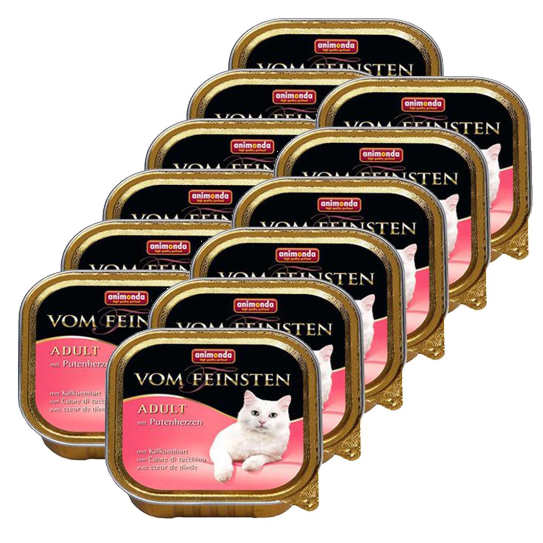 Animonda Vom Feinsten Adult Cats - s morčacími srdciami 12 x 100g