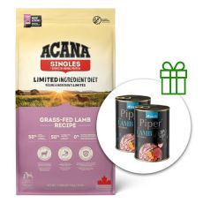 ACANA Singles Grass-Fed Lamb 17 kg + 2 konzervy ZADARMO