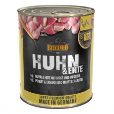 BELCANDO Kuracie a kačacie + proso a mrkva - konzerva 800g