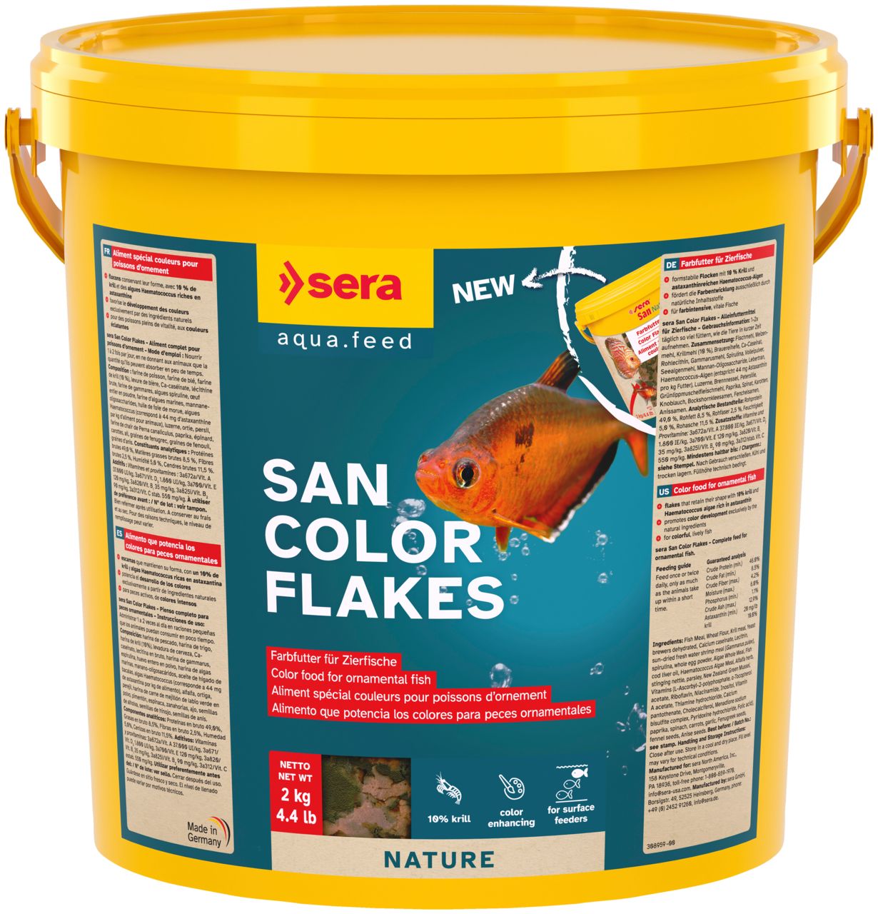 sera San Color Flakes 10 l / 2 kg