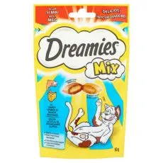Dreamies Mix poch&uacute;ťky s lososom a syrom 60 g