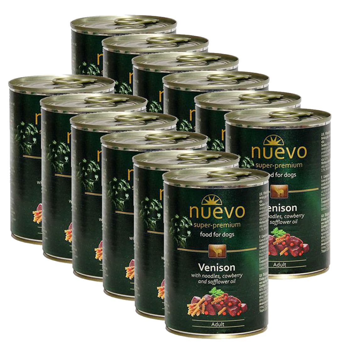 Konzerva NUEVO DOG Adult Venison Menue 12 x 400 g