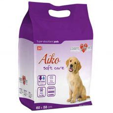 AIKO Soft Care podložky pre psov 30 ks - 60 x 58 cm