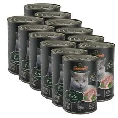 Konzerva pre mačky Leonardo, kačka 12 x 400 g