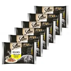 Sheba Delicacy Hydinov&yacute; v&yacute;ber kapsičiek 6 x (4 x 85 g)