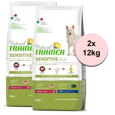 Trainer Natural Sensitive Plus Horse Adult Medium & Maxi 2 x 12 kg