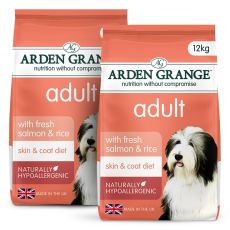 ARDEN GRANGE Adult fresh salmon & rice 2 x 12 kg