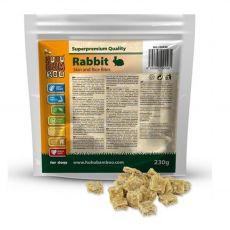 HUHU Bamboo kúsky králičej kože s ryžou 230 g