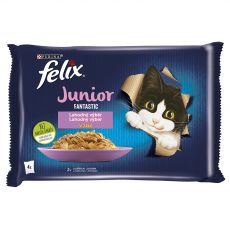 Kapsičky FELIX Junior Fantastic, lahodný výber v želé 4 x 85 g