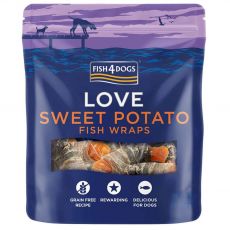 FISH4DOGS Love Sweet Potato Fish Wraps 100 g