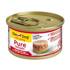 GimDog Pure Delight tuniak + hovädzie 85 g