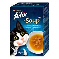 FELIX Soup Lahodný výber s treskou, s tuniakom, s platesou 6 x 48 g