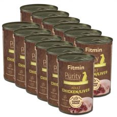 Fitmin Purity Adult Chicken & Liver 12 x 400 g