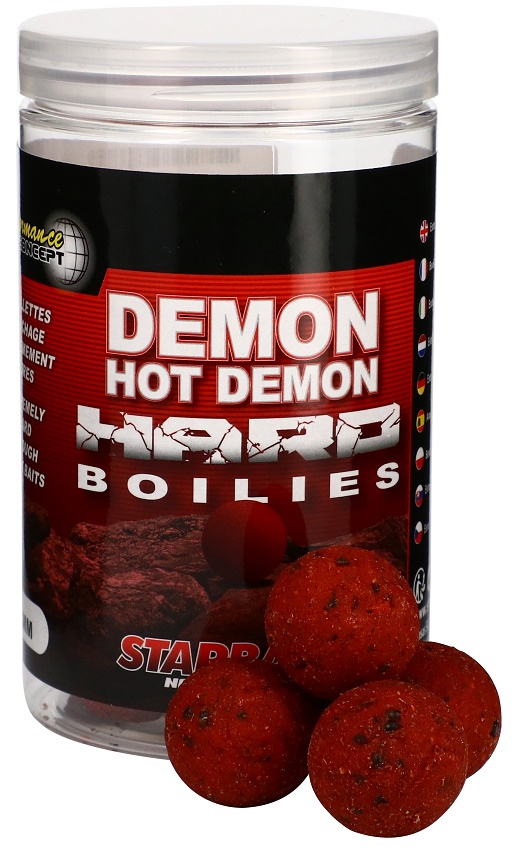 Starbaits Hot Demon Hard Boilies 200g 24mm