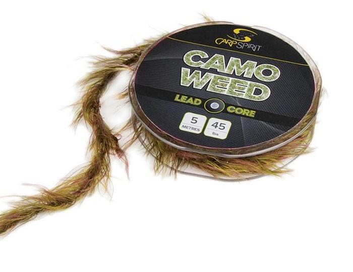Carp Spirit Šnúra Camo Weed Lead Core 5 m/20,4 kg zelená