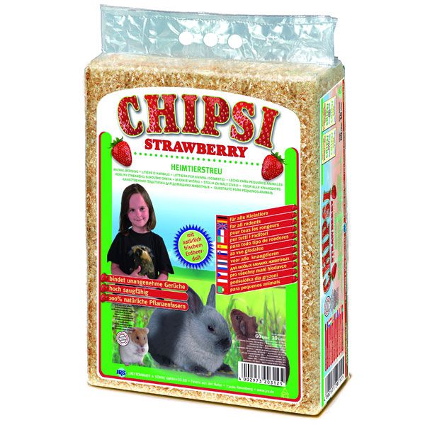 CHIPSI STRAWBERRY - podstielka s vôňou Jahoda 60 L