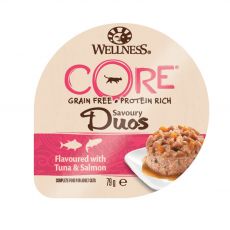 Wellness CORE Cat Savoury Duos tuniak & losos 79 g