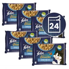 Kapsičky FELIX Sensations Sauces treska, sardinky 24 x 85 g