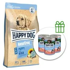 Happy Dog NaturCroq Puppy 15 kg + 3 konzervy ZADARMO