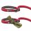 Vodítko pre psy Ruffwear Roamer Bungee Dog Lead Red Sumac L