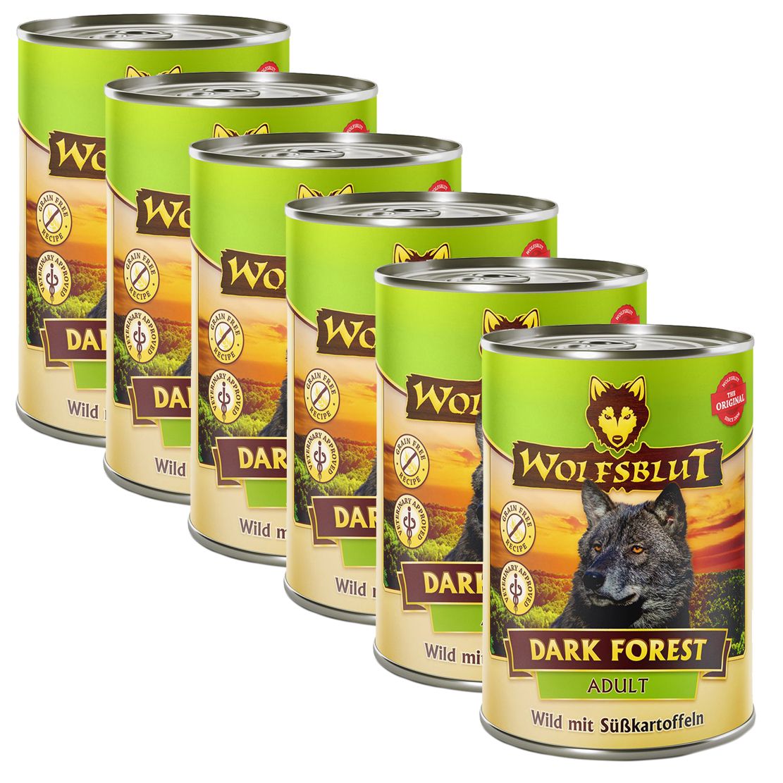 Konzerva WOLFSBLUT Dark Forest Adult Wild 6 x 395 g