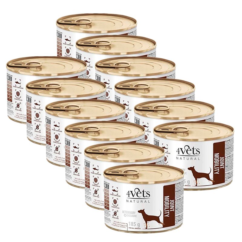 4Vets Natural Veterinary Exclusive JOINT MOBILITY 12 x 185 g