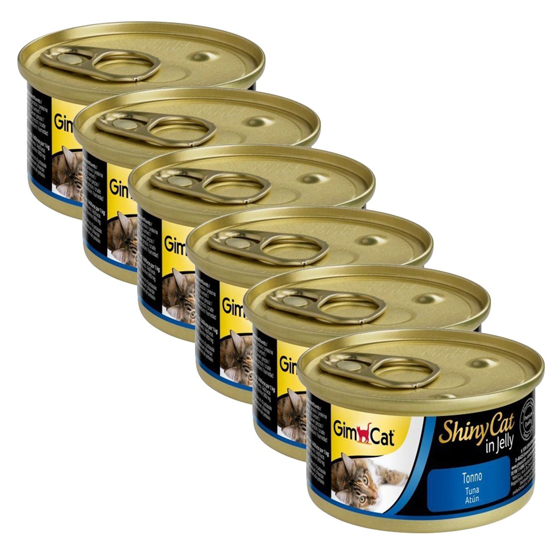 GimCat ShinyCat tuniak 6 x 70 g
