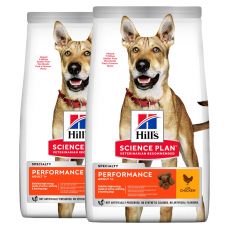 Hill's Science Plan Performance granule pre dospelých psov s kuracím 2 x 14 kg