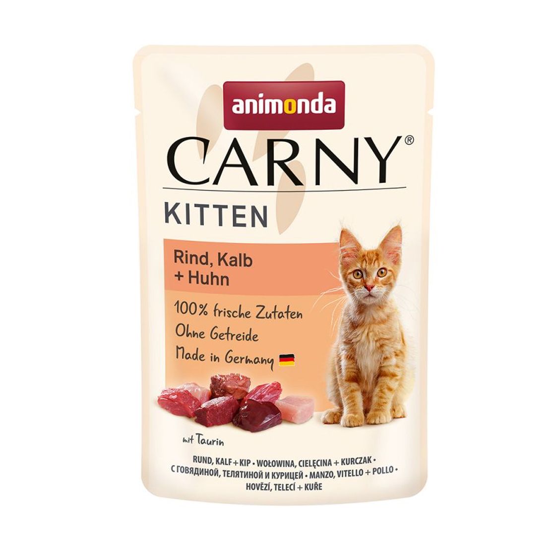 Animonda CARNY Cat Kitten hovädzie, teľacie + kuracie 85 g