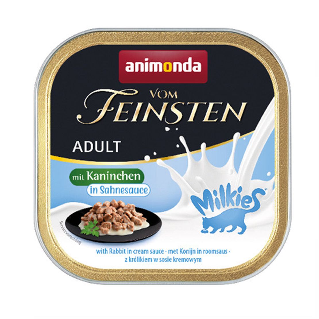 Animonda Vom Feinsten Adult Cat Milkies - Králik na smotanovej omáčke 100 g