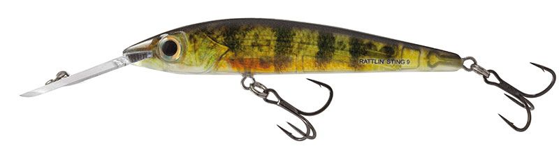 Salmo Rattlin Sting Deep Runner 9cm Real Yellow Perch