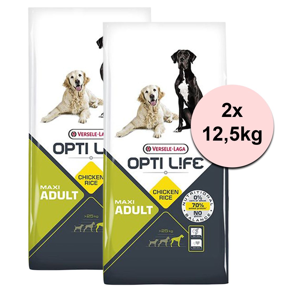 Versele Laga Opti Life Adult Maxi 2 x 12,5 kg