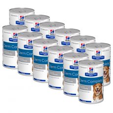 Hill's Prescription Diet Canine Derm Complete Can 370 g 9+3 GRÁTIS