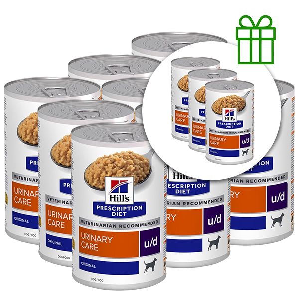 Hill's Prescription Diet u/d Starostlivosť o močový systém konzerva pre psov 370 g, 9+3 ZADARMO