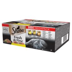 Sheba Fresh & Fine kura, hydina a morka 50 x 50 g