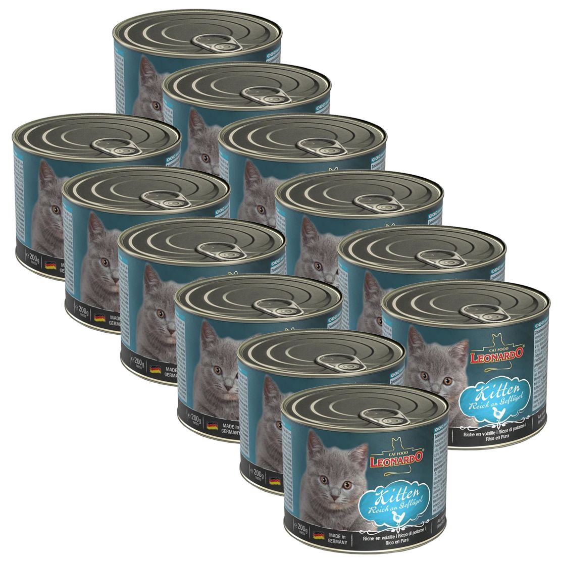 Konzerva pre mačiatka Leonardo Kitten 12 x 200 g
