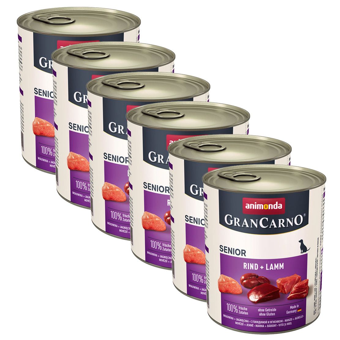 Animonda GranCarno Original Senior hovädzie mäso a jahňa - 6 x 800g