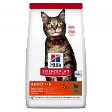 Hill's Science Plan granule pre dospel&eacute; mačky s jahňac&iacute;m a ryžou 10 kg