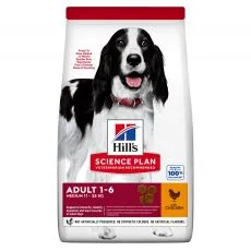 Hill's Science Plan granule pre dospel&yacute;ch psov stredn&yacute;ch plemien s kurac&iacute;m 14 kg