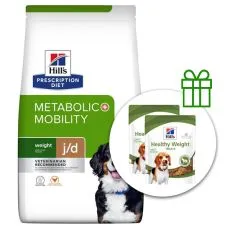 Hill's Prescription Diet Metabolic + Mobility Regul&aacute;cia hmotnosti pre psov 12 kg + 2x pamlsky ZADARMO