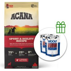 Acana Sport & Agility Recipe 17 kg + 2 x pamlsky ZADARMO