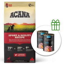 Acana Sport & Agility Recipe 17 kg + 2 konzervy ZADARMO