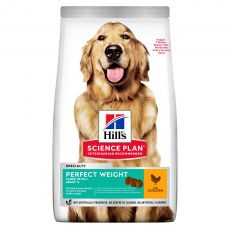Hill's Science Plan Perfect Weight pre veľké dospelé psy s kuracím 12 kg