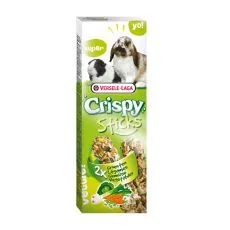 Versele Laga Tyčinky pre hlodavce CRISPY STICKS 2 ks - zelenina