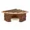 Domček pre hlodavce dreven&yacute;, rohov&yacute; - 22x15x10,5cm