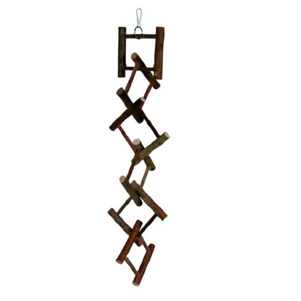 Hračka rebrík závesný, drevo - 12 priečok, 58 cm