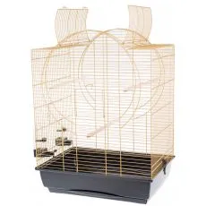 Klietka pre vt&aacute;ky EMMA CABRIO zlat&aacute; - 54 x 39 x 73cm