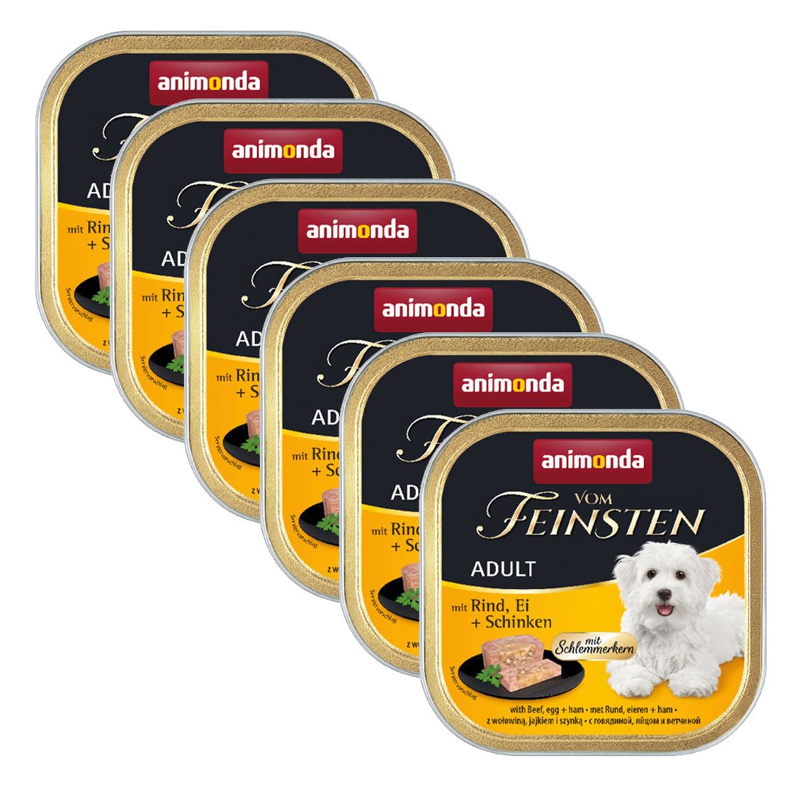 Animonda Vom Feinsten Adult - hovädzie, vajce a šunka 6 x 150 g