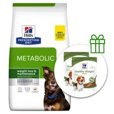 Hill's Prescription Diet Metabolic Regul&aacute;cia hmotnosti pre psov jahňacie 12 kg + 2x pamlsky ZADARMO